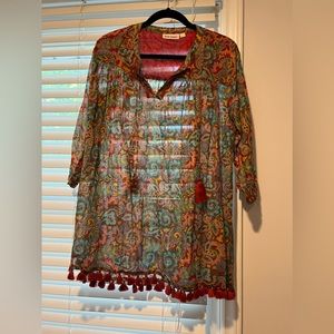 Roller Rabbit Paisley Tassled Josephina Tunic